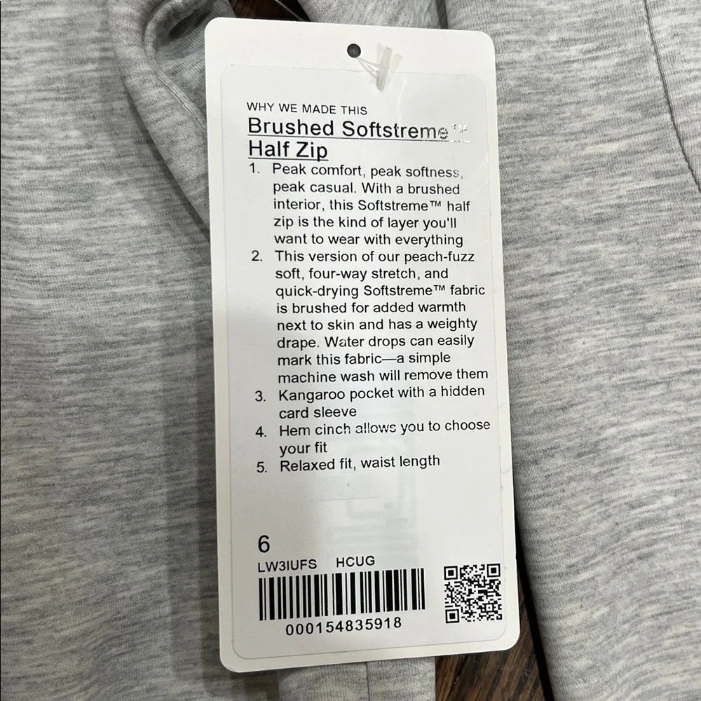 Lululemon brushed softstreme half zip -6 - Picture 3 of 6